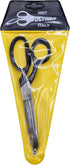 Ultima 7 Inch Bent Handle General Purpose Scissors – Drop Forged Carbon Steel Trimmer Sheers, Chrome Plated with Black Bent Handles, Made in Italy...