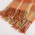 G Lake Orange Plaid Blanket Throw Acrylic Soft Reversible Dyed Fringed Bed Blanket Gift for Christmas Decorations 50" W x 67" L-Pumpkin Orange...