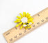 Gyn&Joy Gold Tone Yellow Sun Flower Enamel Daisy Honey Bee Brooch...