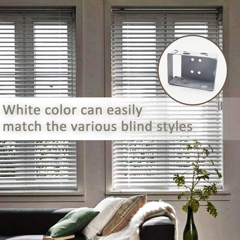 TIHOOD 6PCS 2Inch Blind Brackets Low Profile Box Mounting Bracket for Window Blinds...