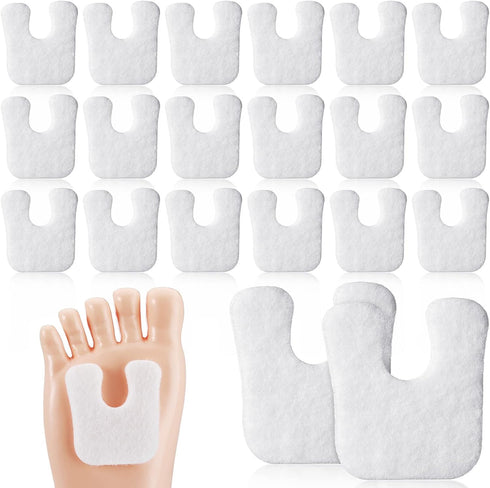 80 Pcs Callus Cushions U Shaped Felt Callus Pads Self Adhesive Foot Pads Soft Callous Pads for Foot for Protect Calluses from Rubbing on Shoes Pai...