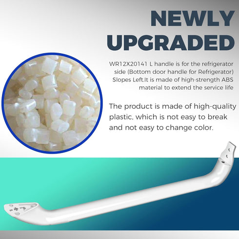 Romalon WR12X20141 L WR12x22148 Refrigerator Side Door Handle Left Replacement Bottom Door Handle...