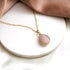 Gempires Pear Shaped Teardrop Crystal Necklace, Bezel Pendant Necklace, Natural Gemstone Drop Necklace, Layering, Everyday Wear, Adjustable Length...