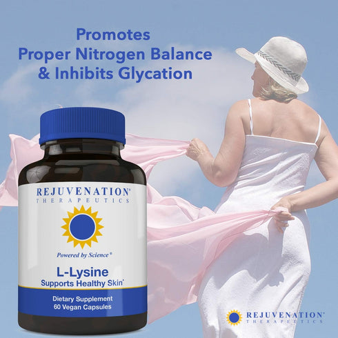 L-Lysine, Supports Healthy Skin (60 Vegan Capsules, 500mg)...