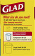 Glad Trash Bags, Compactor Kitchen Garbage Bags - 18 Gallon White Trash Bag - 4 count (Package May Vary)...