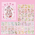 Kawaii Washi Stickers Set 50 Sheets Cute Girl Cartoon Animal Ice Cream Food Fruit DIY Label Sticker for Scrapbooking Journal Book Planner Diary Al...