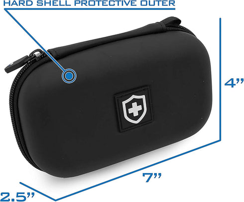 CASEMATIX Asthma Inhaler Case Fits Inhaler Spacer For Adults, Masks, Inhaler Holder and More - Compact Size Fits 6.25" Maximum, Includes CASE ONLY...