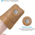 CoCud Leather Thimble Finger Protector, 0.63" Dia Metal Disc with Dimpled Surface Leather Coin Thimble Pad Thimble Cover - (Applications: for Knit...