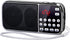 PRUNUS J-189 Bluetooth AM FM Radio, Small Portable Radios - Dual Speaker Heavy Bass, LED Flashlight, Pocket Size, TF Card USB AUX MP3 Player, Rech...