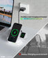 Miak 3-in-1 Wireless Charging Station with MagSafe - Fast Charging for Apple Watch, Stable Charger Stand Base for iPhone 15/14/13/12 Pro Max/Plus,...