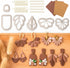 Dacies 50 Pcs Basic Clay Earring Cutters Polymer Clay Cutters Classic Geometric Clay Jewelry Cutters Set DIY Bohemian Style Clay Earring Cutter Ma...