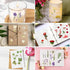 Assorted Flower Stickers - 36 Sheets Scrapbook Stickers nature stickers, Transparent Floral Resin Decals Aesthetic Decoration Stickers for Scrapbo...