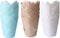 150PCS Tulip Cupcake Liners,Natural Baking Cups Muffin Cupcake Grease-Proof Wrappers for Wedding, Birthday Party,Christmas(Blue,Natural,White)...