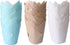 150PCS Tulip Cupcake Liners,Natural Baking Cups Muffin Cupcake Grease-Proof Wrappers for Wedding, Birthday Party,Christmas(Blue,Natural,White)...