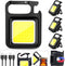 Keychain Flashlights Cob Keychain Work Light 4 Light Modes Small Emergency Light with Folding Bracket Bottle Opener for Fishing,Camping and Walkin...