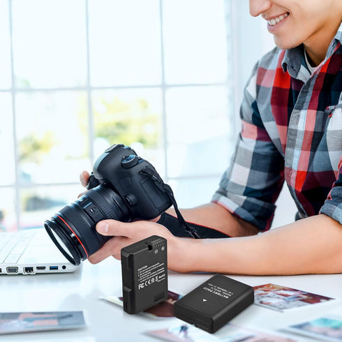 EN-EL14 EN EL14A Battery 2-Pack 1500mAh Li-ion Batteries Compatible with Nikon D3100 D3200 D3300 D3400 D3500 D5100 D5200 D5300 D5500 D5600 DF Cool...