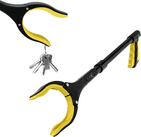 Grabber Reacher Tool 19 Inch Long, Foldable Pick Up Stick - Strong Grip Magnetic Tip - Heavy Duty Trash Picker Claw Reacher Grabber Tool Elderly W...