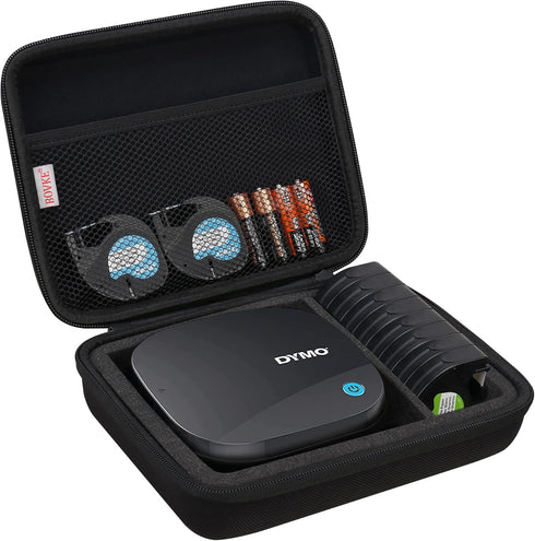 BOVKE Travel Case for DYMO LetraTag 200B Bluetooth Label Maker, DYMO LetraTag Wireless Compact Label Printer Holder with Extra Space for Letratag ...