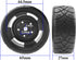 ShareGoo RC 1/10 Scale On Road Tires OD2.55 Rubber & Wheel Rims 12mm Hex Compatible with Traxxas 4 Tec 2.0 Tamiya TT01 XV01 Kyosho WR8 Sakura WLto...