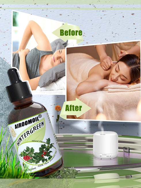 Wintergreen Essential Oil Pure Aromatherapy Fresh Minty Scent Oils for Diffusers Topical Winter Essential Oils 4 oz...