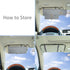 Car Visor Anti-Glare Sunshade Extender for Front Seat Driver or Passenger - 1 Piece (Gray)...