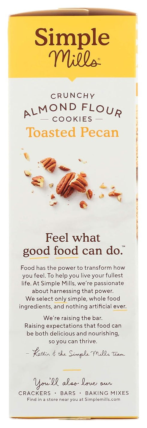 Simple Mills Almond Flour Crunchy Cookies, Toasted Pecan - Gluten Free, Vegan, Healthy Snacks, Made with Organic Coconut Oil, 5.5 Ounce (Pack of 1...