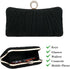 jessie Clutch Purse for Women Pleated Glitter Evening Bag for Crystal Bridal Wedding Party with Rhinestone...