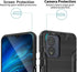 TJS Compatible for Boost Celero5G SC 2024 Case (SC Version Only), with Tempered Glass Screen Protector Magnetic Support Hybrid Shockproof Metallic...