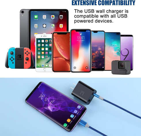 Dual USB Wall Charger, Costyle 3 Pack 30W 2 Ports Adaptive Fast Charging Block Quick Fast Charger 3.0 & 5V 2.4A Wall Plug Compatible iPhone 13 12 ...