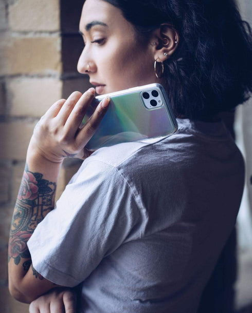 FELONY CASE - iPhone 12 Pro Max Case - Stylish Aura Holographic Phone Cover - Anti-Scratch, Wireless Charging Compatible, 360° Shockproof Protecti...
