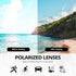 LVIOE Polarized Sunglasses for Women, Rhinestone Wrap Around Sunglasses with UV Protection Lens LS008...