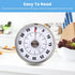 Visual Timer with Bracket, Chef Cooking Timer Clock with Loud Alarm, No Batteries Required, 100% Mechanical - Magnetic Backing, Exquisite Stainles...