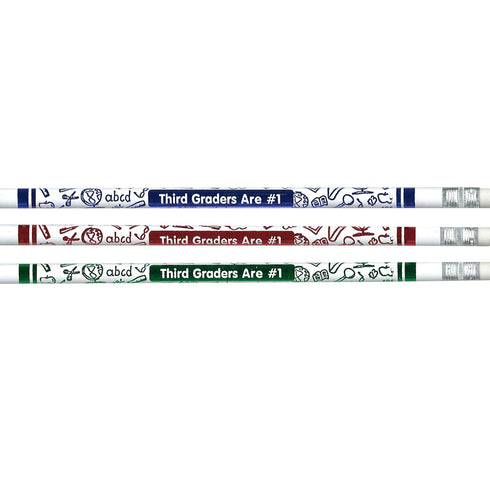 JRM7863B 3rd Graders are #1 Pencils, 0.5" Height, 2.5" Wide, 8" Length (12 Count)...