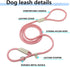 3pcs Slip Leads for Dogs, 6 FT Slip Lead Dog Leash Adjustable Dog Training Leash, Strong Nylon Rope Slip Leash for Large Medium Small Dogs (Green/...