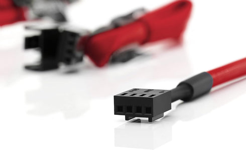 Noctua NA-SEC1 chromax.red, 3-Pin/4-Pin Extension Cables (30cm, Red)...