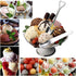 Ice cream scoop,With trigger,Stainless Steel Metal,Sturdy and durable,Useful spooner,Convenient to use,Gift,Set of 3,Dessert spoons used for cake ...