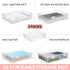 Vowcarol Storage Boxes for 5in x 8in Legal Pads, Washi Tape Organizer, A5 Paper Storage Bin, 5 x 8 Inches Index Card Box- 2 Pack...