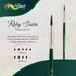 Silver Brush Limited 2500S6 Ruby Satin Round Brush for Fluid and Flow Acrylics, Size 6, Short Handle...