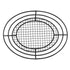 G.E.T. 4-38848 12.5" x 9.25" Oval Basket, 2.25" Clipper Mill, Iron Powder Coated, Black...