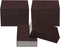 uxcell 8pcs Scouring Pads Non-Scratch Scouring Sponge Scrub Pads 4" x 2.8" for Scouring Kitchens, Dishwashing, Brown...