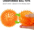 Squeaky Fetch Spike Balls TPR Toys for Pet Small Dogs Puppy Rubber 6 Pack Bright Colors Chew Teething Toys...