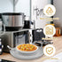Microwave cool plate and spillover caddy with handles. For bowls, plates and microwave meals. BPA free...