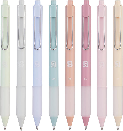Pastel Colored Gel Pens With Cool Matte Finish, Aesthetic and Cute Pens With Smooth Writing For Journaling And Bible Note Taking No Bleed Through,...