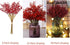 Artificial Red Berry 8 Pack Holly Red Christmas Berries Stems for Xmas Tree Decorations Crafts and Thanksgiving Day Decor Fall Autumn Halloween...