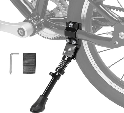 Bike Kickstand - Adjustable Aluminum Alloy Bicycle Kickstand for 16 18 Inch Kids Bike/Mountain Bike/Road Bicycle/BMX Bike...