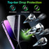 Esanik 2 Pack 4-way 360 Anti-spy for iPhone 14 Pro Privacy Screen Protector 6.1'' Tempered Glass, Installation Frame, 9H Hardness, Easy Installati...