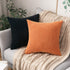 MIULEE Pack of 2 Corduroy Soft Soild Decorative Square Throw Pillow Covers Cushion Cases Pillow Cases for Couch Sofa Bedroom Car 18 x 18 Inch 45 x...