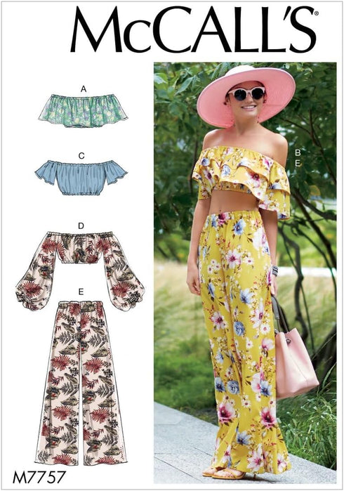 McCall's Patterns Misses' Tops and Pants, Y (XSM-SML-MED)...