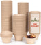 Gere Disposable Testing Cup Bowls,100 Pack, 2 oz, Natural Biodegradable Bagasse Fiber Souffle Cups, Condiment Cups, Sample Cups, Measuring Cups,...