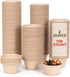 Gere Disposable Testing Cup Bowls,100 Pack, 2 oz, Natural Biodegradable Bagasse Fiber Souffle Cups, Condiment Cups, Sample Cups, Measuring Cups,...